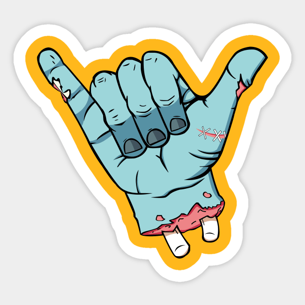 Zombie Premium Apparel Sticker by AwesomeDesigns